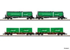 82533 Marklin Güterwagen-Set Green Cargo