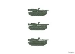 89025 Marklin Fahrzeugset Panzer Leopard 1A