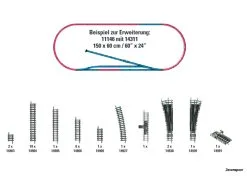 14311 Trix Gleis-Ergänzungspackung H1