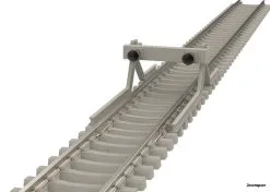 14503 Trix Ger.Betons-Gleis 17,2 Mm -Marklin Winkel TR14503 3