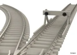 14503 Trix Ger.Betons-Gleis 17,2 Mm -Marklin Winkel TR14503 5