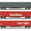 15115 Trix Schiebeplanwagen-Set Rils SNC