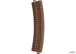 62224 Trix Geb. Gleis R2, 437,5 Mm, 24,3