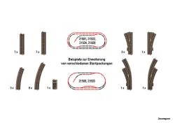 62900 Trix Gleisergänz.Trix H0Startsets